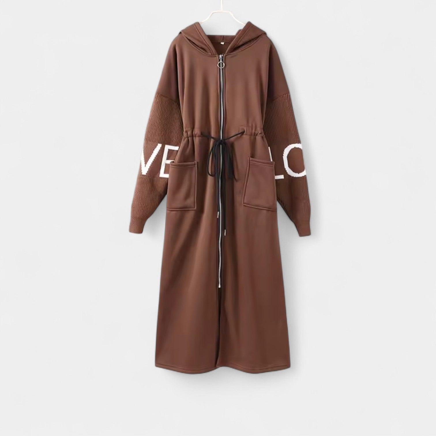 Jana – Takki-tyylinen neuletakki hupulla